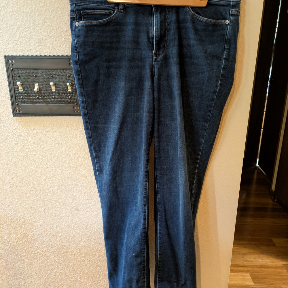 J. Jill Blue Skinny Jeans with Timeless Indigo Wash